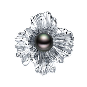 925 Sterling Silver Tahitian Sea Pearl Brooch