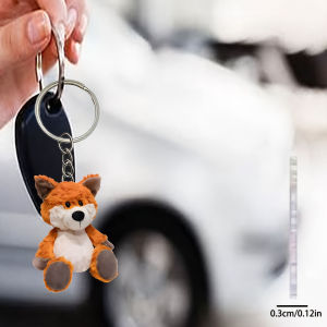 2D Fox Acrylic Keychain Bag & Car Key Decor Ideal Birthday Festival & Party Gift for Decoration Lovers