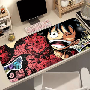 Bandai | Gaming Mouse Pad O-One P-Piece Luffy Large Extended Anime Desk Mat Non-Slip Rubber Base Stitched Edges for Gamer Office Computer