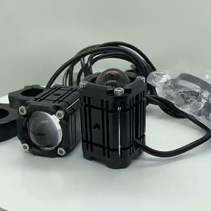 2PCS Mini Driving Light For Motorcycle 4Modes Motorcycle Spotlight Fog Light for Motorcycle Car Universal With Switch