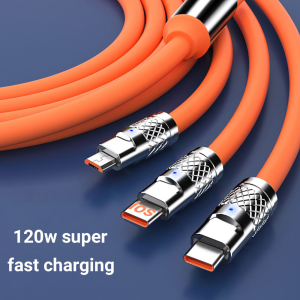 120W 3-in-1 Super Fast Charging Data Cable⚡PH deliveryIn stock⚡