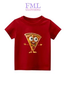 Kaos Anak-Anak Gambar Yummy PIZZA (usia 2-10 Tahun) Katun PE
