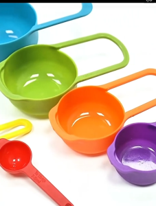 4 to 6pc multi-functional Rainbow color kitchen baking measuring spoon baking tool set measuring spoon precise scale