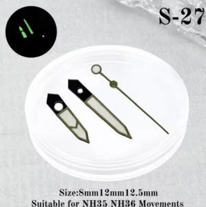 Brangdy | Diving Watch Hands Modification Green Luminous Watch Hands Accessories for Seiko NH35 NH36 NH70 Automatic Movement Repair Parts