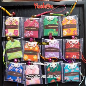 Móc Khóa Yushou May Mắn - Hoa Đào - Mẫu 31 (Kiểu Omamori) Có sẵn