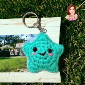 Crochet Wishing Star Keychain