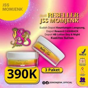 JSS by mom jenk   “JSS LOTION udah Bpom Dan halal kak ?”  Udah donkk 🩷💛. Gak mungkin owner momkim sampai berani bicara begitu kalo produk kita tidak terjamin !!  jadi tenang Aman syg aman .  JSS LOTION udah BPOM AMAN UNTUK BUMIL BUSUI DAN REMAJA 🥰