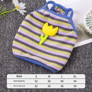 Cat Clothes Anti-Lint Spring and Summer Kittens Ragdoll Pet Silver Gradual Layer British Shorthair Puppy Breathable Vest Thin