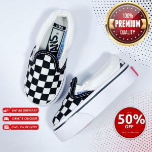 SEPATU ANAK LAKI LAKI DAN SEPATU ANAK PEREMPUAN SEPATU VANS01 ANAK SLIPON PUTIH CATUR SEPATU SEKOLAH PAUD TK SD SMP SMA UNTUK UMUR 1 2 3 4 5 6 7 8 9 0 TAHUN