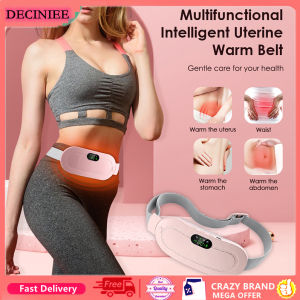 DECINIEE Menstrual Heating Pad Smart Warm Palace Belt Relief Waist Pain Cramps Vibrating Abdominal Massager Electric Waist Belt Device