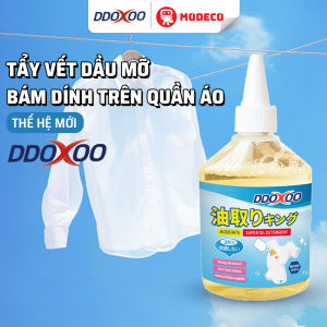 Tẩy Dầu Mỡ Quần Áo DDOXOO Modeco - Dung Dịch Tẩy Vết Bẩn Loại Bỏ Nhanh Vết Bẩn Trên Quần Áo Dầu Mỡ Vết Mực Bút