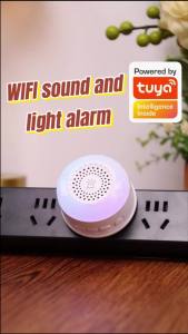 iHseno | Home Security Smart Siren WiFi Sound Light Alarm Tuya Smart Life APP Support Vibration CO VOC PIR Human Motion Detection Sensor