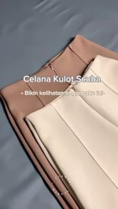 TERLARIS celana SCUBA / celana panjang wanita/celana kantor/celan kulot scuba