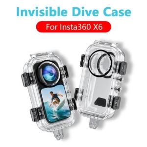 Vỏ Bảo Vệ Chống Nước Cho Camera Hành Trình Insta360 X6 Lặn Sâu 60M Phụ Kiện Camera Hành Động