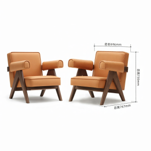 YUANSHI YUANSU | Minimalist Solid Wood Sofa Chair