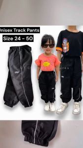 [Size 24-50] Tracksuit for Kids & Adult Seluar Sukan Panjang Bawah Getah