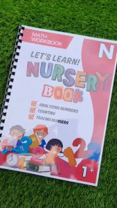 Colored Nursery Math Workbook for Children 3 to 4 Years Old