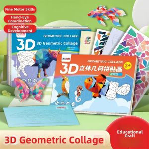 3D Educational Geometric Puzzle Stickers