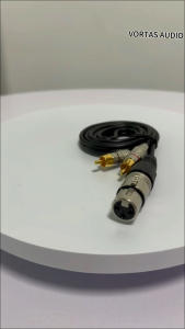 Anti-Interference Gold-Plated XLR Female to Dual RCA Male Audio Cable For Stage Performance