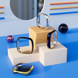 Screen Protector for Fitbit Versa 4 Soft TPU Plated Case All-Around Protector Full Coverage Bumper Cover for Fitbit Sense 2