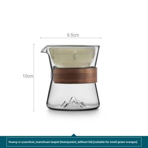 SANXUN | Rotatable Ruyao Glass Teapot for Single Use Home 1 Person