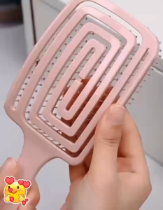 Massage Large Curved Comb Curly Hair Fluffy Styling Air Cushion Portable Round Hollow Home