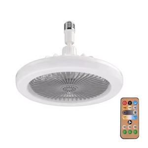 Energy-Saving Remote Control LED Ceiling Fan Lamp 85-265V for Living Room Bedroom Bottom Noise Mute E27 Ceiling Fan Light