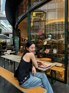 Áo Vest Cổ Đứng Nhỏ Thiết Kế Mùa Hè 2025 Của U Smile Home Dành Cho Nữ Áo Vest Không Tay Cổ Treo Không Đối Xứng Vải Lanh