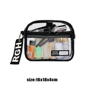 Large Capacity Waterproof Transparent Makeup Bag Travel Cosmetic Storage Pouch Short Trip Student Toiletries Organizer