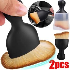 แปรงผลิตภัณฑ์ใหม่สำหรับรถยนต์ช่องลมแผ่งหน้ารถช่องว่างที่กำจัดฝุ่น รายละเอียดสำนักงานบ้านเครื่องมือ