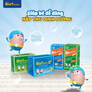 Cốm vi sinh Bio acimin Fiber bổ sung chất xơ tự nhiên cải thiện tình trạng táo bón hộp 30 gói