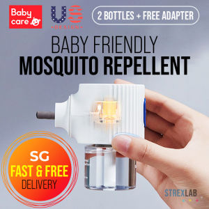 Electric Mosquito Repellent - BABYCARE BC Baby Safe Pet Friendly Wireless Liquid Refill Insects Pest Repeller Dengue Prevention | Strexlab