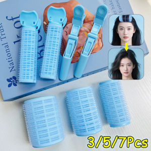 Korean Style Lazy Hair Rollers Hair Curlers Air Bangs Curling Rollers Plastic Self-adhesive Hair Curling Hairdressing Styling DIY Tool for Women