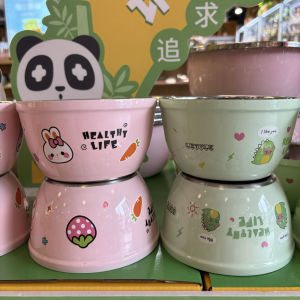 Food Grade 304 Stainless Steel Bowl Anti-Fall Anti-Scalding Baby Infant Special Meal Bowl Small Bowl for Weaning Children