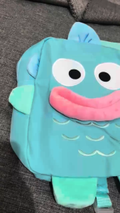 Hangyodon Sanrio Backpack Ransel Japan Tas Sekolah Cute Cartoon Ikan Biru Lucu