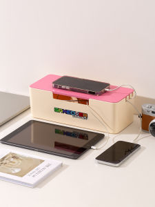 XEMO Desktop Power Strip Storage Box Cable Organizer Nordic Style Home Electrical Wire Sorting Case Epeiushome Brand