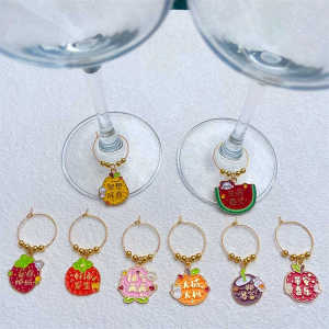 Party Cup Identifier Decorative Wine Glass Tagging Device Festival Red Wine Cup Hook Restaurant Glass Decoration Labeler