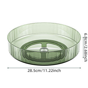 360° Rotating Tray Lazy Susan Fridge Organizer Turntable Storage Tray Clear Food Storage Organizer Spice Rack Kitchen Organizer