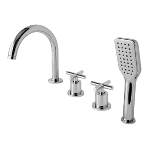VAGSURE | Brass Hot and Cold Tub Faucet Kit