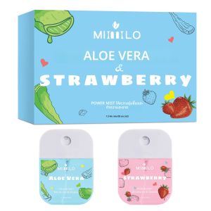 2 แพ็ค 35ml สเปรย์ MINI Hand Sanitizer ขวดน้ําแอลกอฮอล์ขนาดเดินทางมังสวิรัติ 6 กลิ่นสตรอเบอร์รี่ลาเวนเดอร์วานิลลาฟักทอง