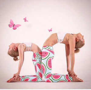 กางเกงโยคะเด็กฤดูใบไม้ผลิและฤดูร้อน กางเกงขายาวทรงสี่เหลี่ยมจัตุรัสระบายอากาศได้ดีแห้งเร็ว ยืดหยุ่น สปอร์ตฟิตเนส เรือ โยคะ กางเกงขายาวสำหรับคู่รัก