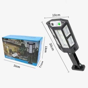 Đèn Năng Lượng Mặt Trời An Ninh 2500W Cảm Biến Chuyển Động Ngoài Trời 3 Chế Độ Đèn LED Chống Nước Đèn Sân Vườn Có Điều Khiển Từ Xa Để Chiếu Sáng Đường Phố