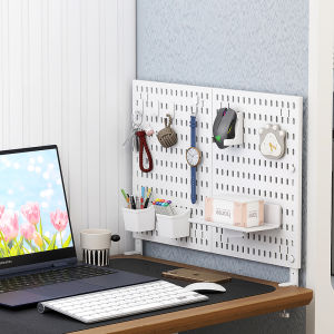 Desktop European-American Style Clip-On Pegboard: Also Doubles As A Figure Display Shelf Suitable For Home And Study Scenarios