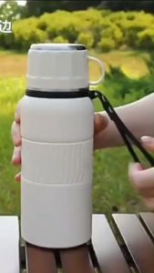 Bình giữ nhiệt inox 316 YKS dung tích 1000ml và 600ml có nắp bấm và giỏ lọc trà lọc đá