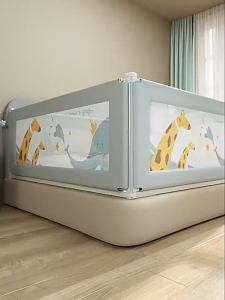 Bed Fence for Baby Queen/king Size Slide Down Bed Rail Anti-fall Bed Guard Gate Adjustable Lift