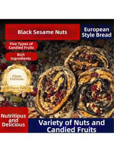 Healthy Nutritious Wholemeal Sesame Nuts Bread Breakfast Meal Replacement