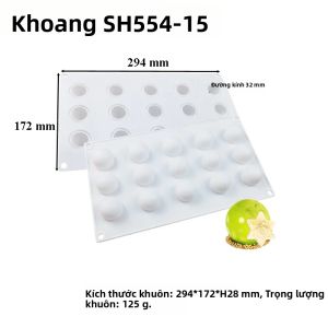 Tự Làm Hình Cầu Pháp Mousse Khuôn Làm Bánh Thực Phẩm Silicon Cao Cấp Chocolate Xà Phòng Khuôn Thân Thiện Với Môi Trường Nhà Bếp Máy Nướng Món Tráng Miệng Làm Bánh Dụng Cụ