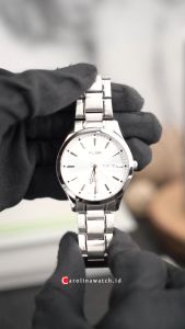 Jam Tangan Pria Alba Prestige AJ6157X1 Silver White Dial Stainless Steel Strap