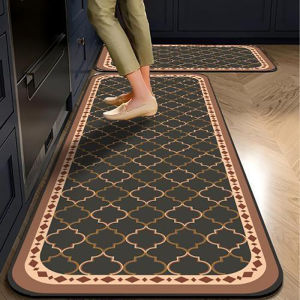 Thảm Trải Sàn Nhà Bếp Hình Chữ L VIKAMA Thảm Polyester Chống Trượt Siêu Chống Trượt Thấm Nước Chống Bụi Bẩn Cho Gia Đình Khách Sạn Cắm Trại Du Lịch