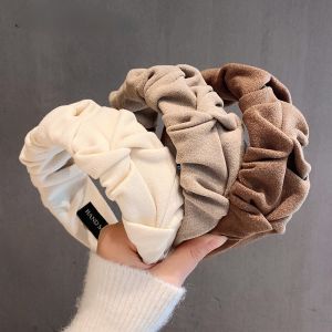 [YAN K] Korean Wide-brimmed Sponge Headband for Women Girls Temperament Headwear Hairbands Hair Accessories